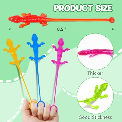 40pcs Sticky Gecko Toys Party Favors for Kids