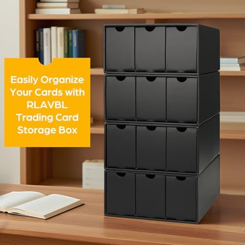 RLAVBL 12-600 Card Storage Box with 48 Dividers