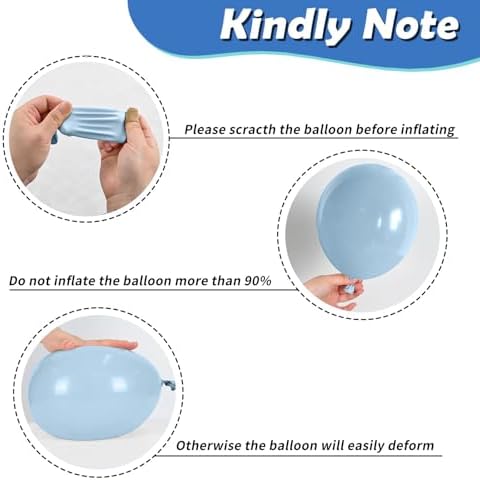 Ocean Themed Party Balloons 12 Inches Blue Green White Clear Metallic