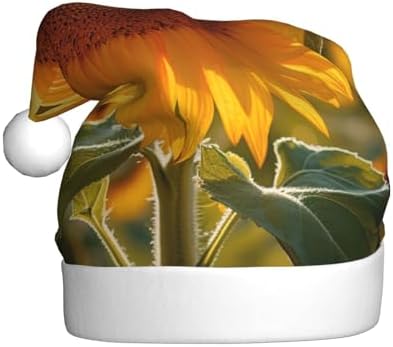 QINZHENG Personalized Santa Hat with Daisy Print