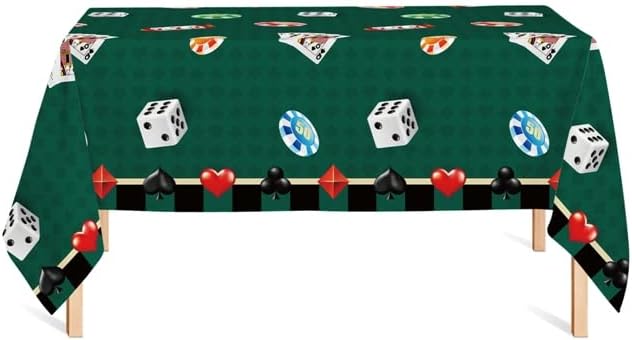 Oojami 4 Pack Casino Theme Table Cover