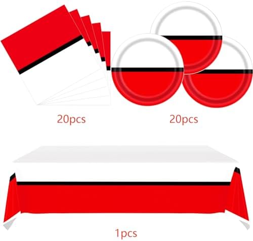 Cartoon Animation Birthday Plates Napkins Set with Tablecloth