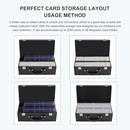 2200 Card Storage Box with 86 Magnetic Holders