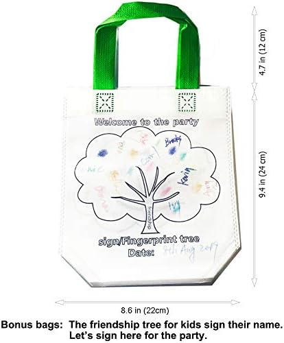 Sand Flower Reusable Coloring Party Bags 12 PCS