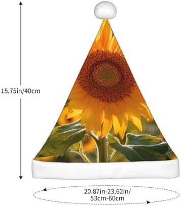 QINZHENG Personalized Santa Hat with Daisy Print