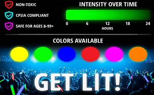 Glow Fever 100 Glow Sticks with Lanyards