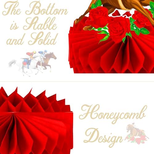 Umoin 14pcs Derby Day Honeycomb Centerpieces