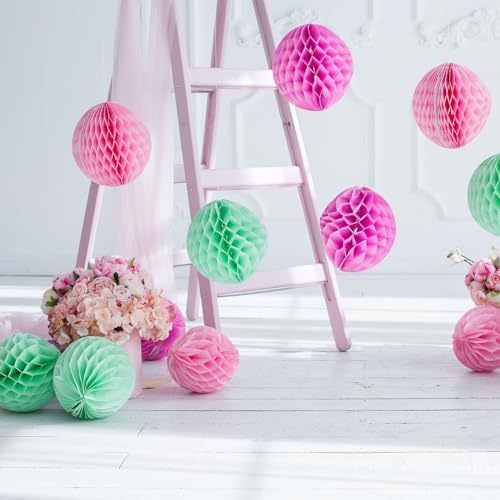 MECCANIXITY 6 Inch Black Paper Pom Pom Flower Balls