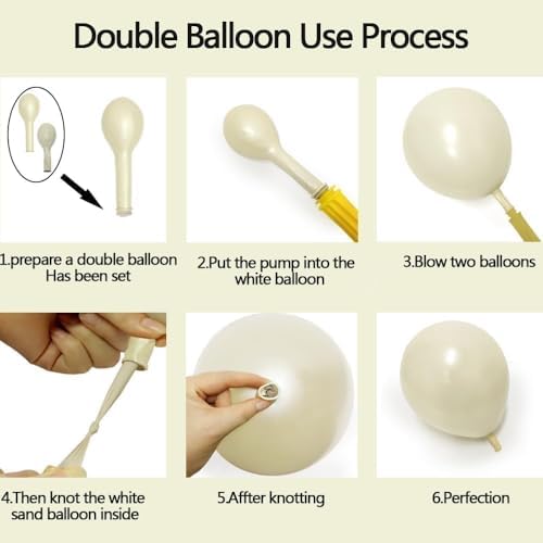 Double Stuffed Black White Gold Balloon Arch Kit