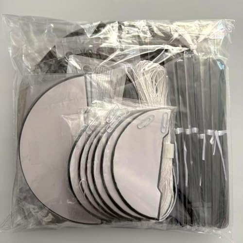 Wolhowltd Black Paper Decoration Set - 34 Pcs for Events