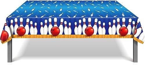 3 Pcs Bowling Party Tablecloths 54x87 Inches
