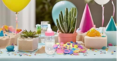 Jumbo Pink Plastic Baby Bottle Fillable Centerpiece