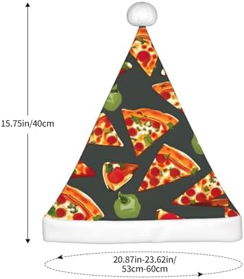 QinZheng Personalized Santa Hat with Pizza Patterns