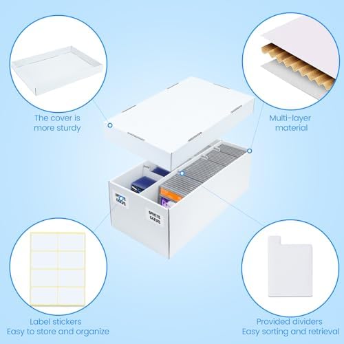 2 Pack Trading Card Storage Box for 88 PSA Slab Cards