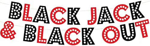 Las Vegas Birthday Casino Themed Glitter Banner