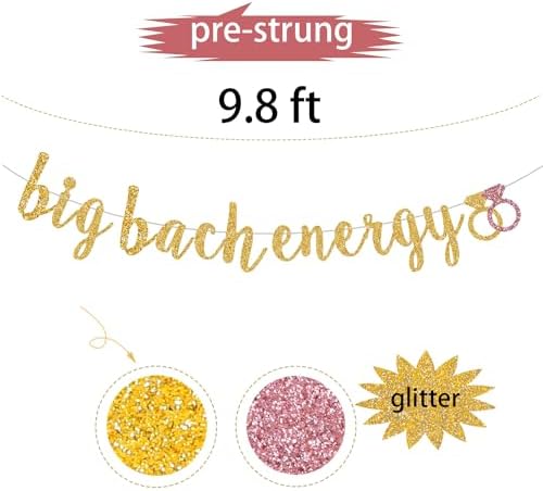 Big Bach Energy Banner Bridal Shower Decor