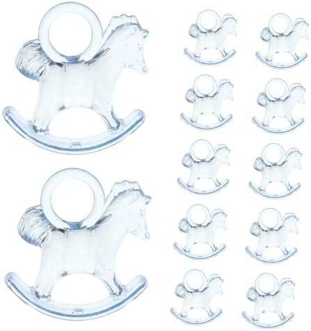 48pcs Acrylic Rocking Horse Party Decorations