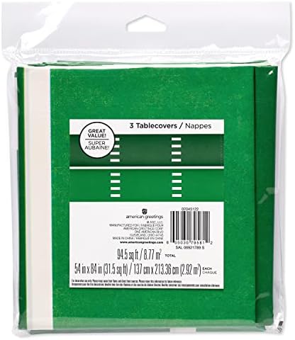 American Greetings Football Table Covers 3 Pack