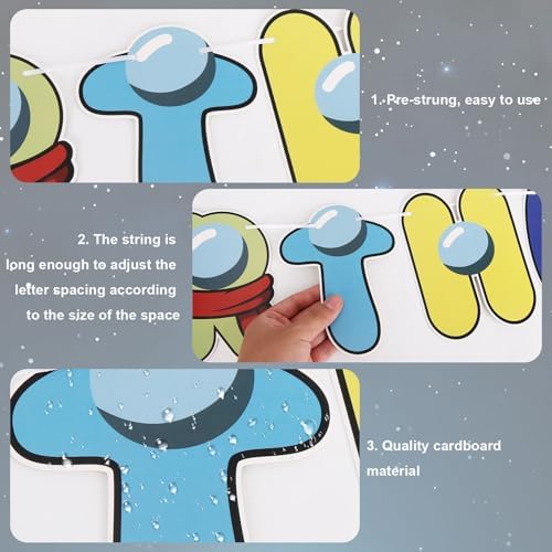 Game Themed Happy Birthday Banner for Kids