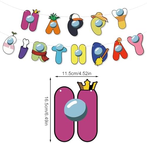 Game Themed Happy Birthday Banner for Kids