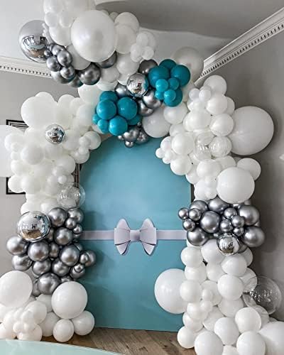 FOTIOMRG 110pcs White Balloon Garland Kit
