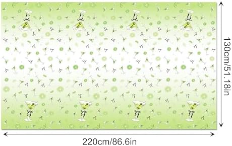 2Pcs Martini Wine Glass Themed Tablecloth for Parties