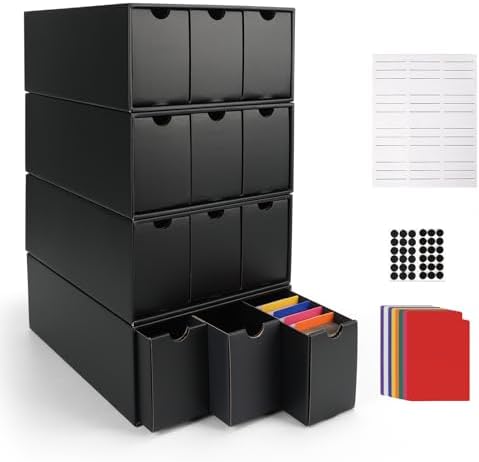 RLAVBL 12-600 Card Storage Box with 48 Dividers