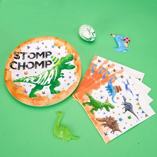 WERNNSAI Dinosaur Party Napkins 50 Pack 65 x 65 Inches