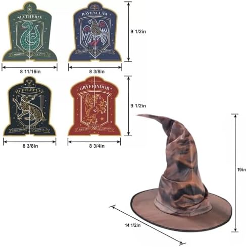Amscan Harry Potter Hogwarts United 3D Paper Centerpiece Set of 5