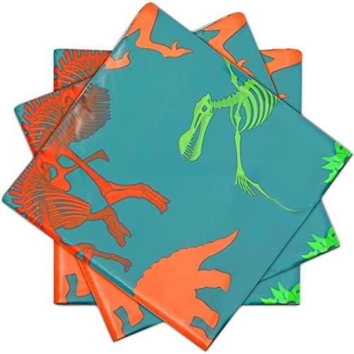BLUE PANDA 3 Pack Dinosaur Tablecloth for Parties