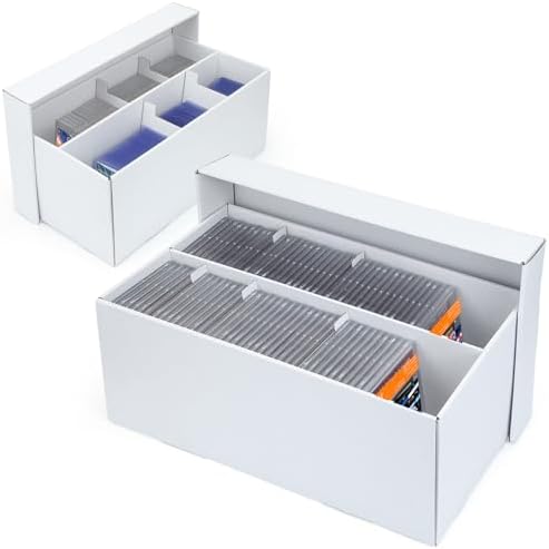 2 Pack Trading Card Storage Box for 88 PSA Slab Cards