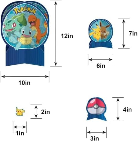 Pokemon Party Favor Table Decorating Kit