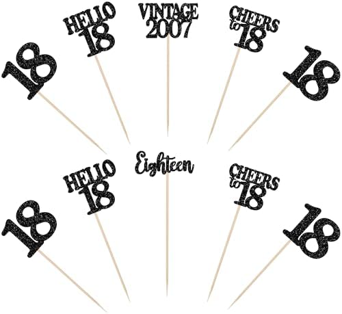 15PCS Happy 18th Birthday Centerpiece Sticks