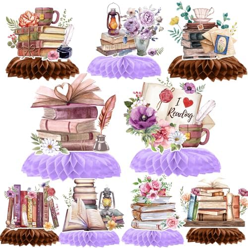 Lovarywow Book Themed Party Decorations 9PCS