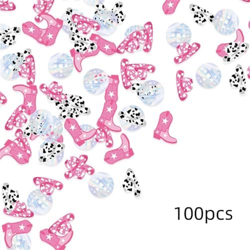 100PCS Pink Confetti Poppers Biodegradable Party Decorations