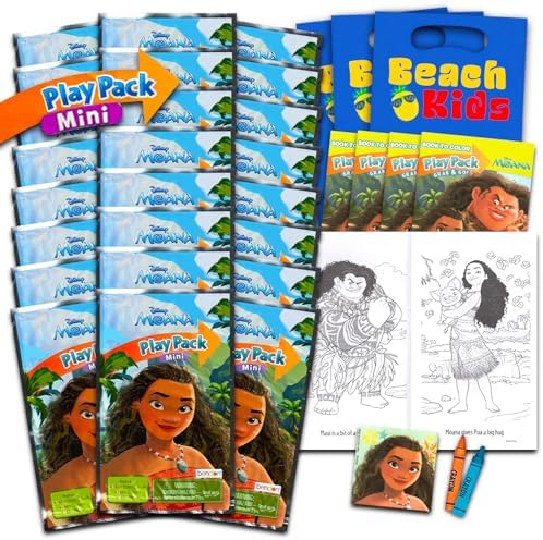 Disney 24 Moana Mini Party Favors Set for Girls Kids