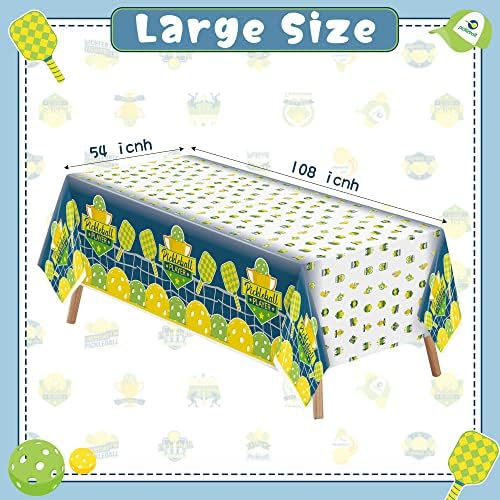 Pickleball Table Cover Set of 3 Waterproof Plastic Tablecloth