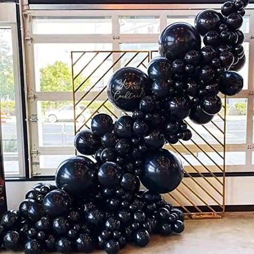 130pcs Black Balloons Set for Party Decorations