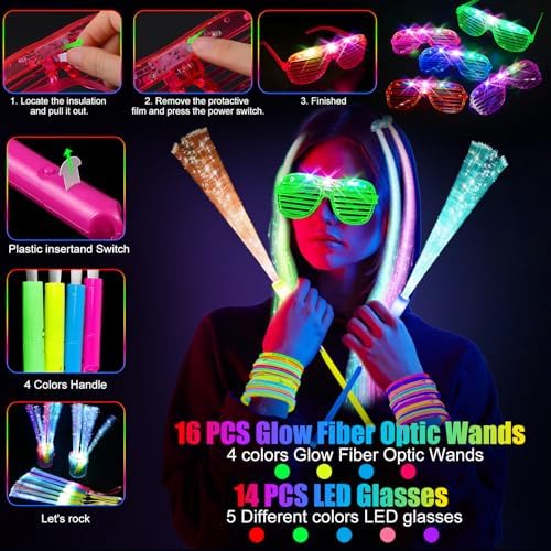148 PCS Glow in the Dark Party Supplies