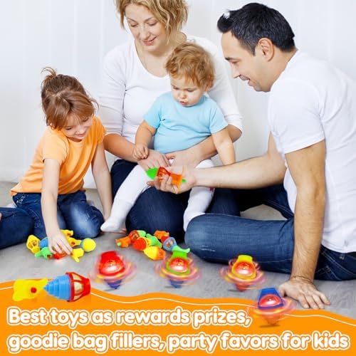 24PCS Glow Spinning Tops Party Favors for Kids