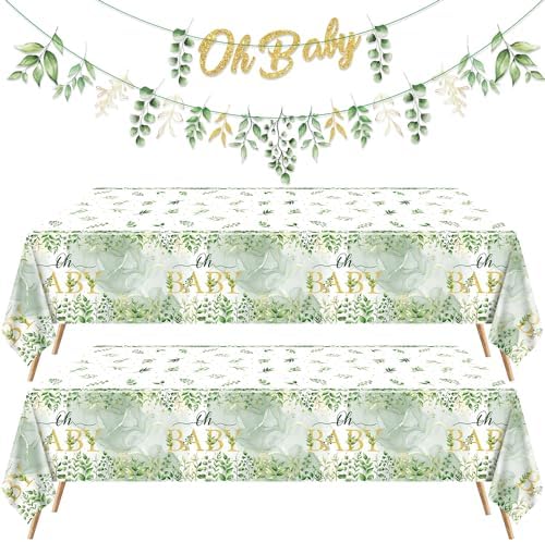 Sage Green Birthday Decorations Set