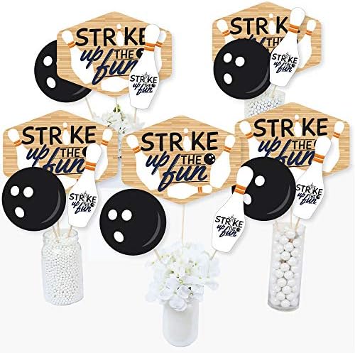 Big Dot of Happiness Bowling Party Centerpiece Sticks Set of 15