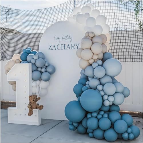 Dusty Blue Balloon Garland Kit 167pcs