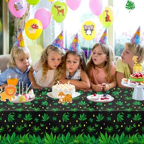 PHOGARY 2 Pieces Weed Tablecloth for Parties