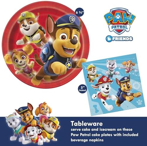 Paw Patrol Birthday Party Supplies Bundle Serves 16 Guests