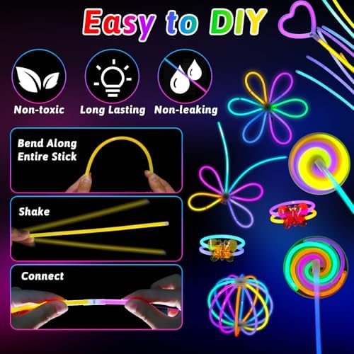 156PCS Glow in The Dark Party Supplies for Kids and Adults