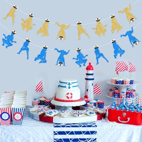 Sursurprise Nautical Bachelorette Decor Banners