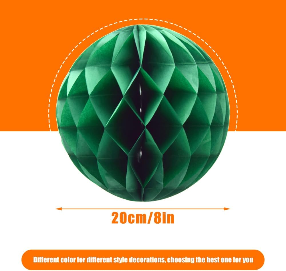 Ruidee 8 Piece Paper Honeycomb Balls Party Decorations