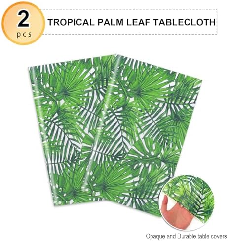 PHOGARY Jungle Tablecloth 2pcs 54 x 108 Inch