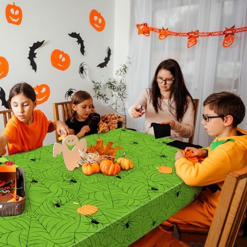 TREWAVE 3 Pack Halloween Spiderweb Tablecloth